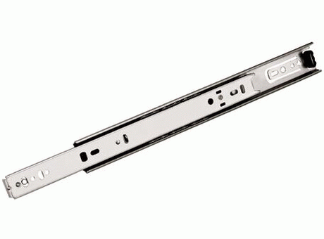2132 -  3/4 Extension Slide, loads up to 75 lbs. (34kg), Optional Face Frame Mounting, Vertical Drawer Adjustment Cam