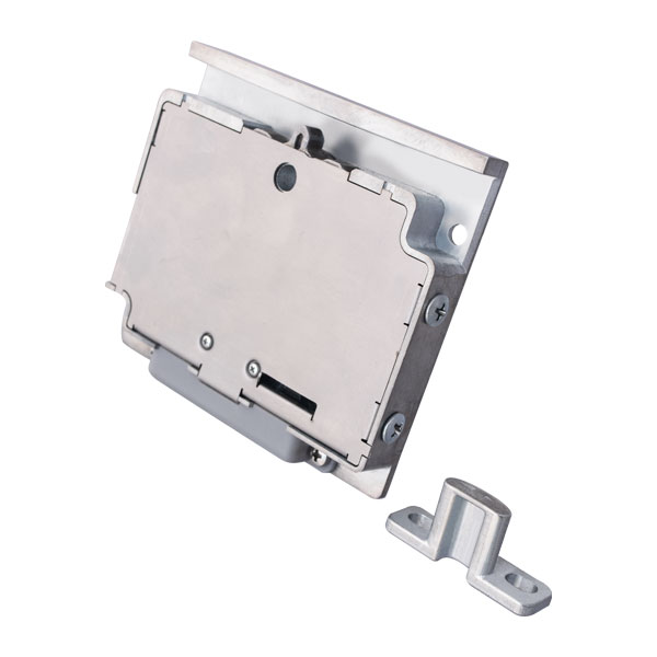 2WAY-EL - Stand-alone electronic lock for use with any two-way travel slide for dual access to an opening.