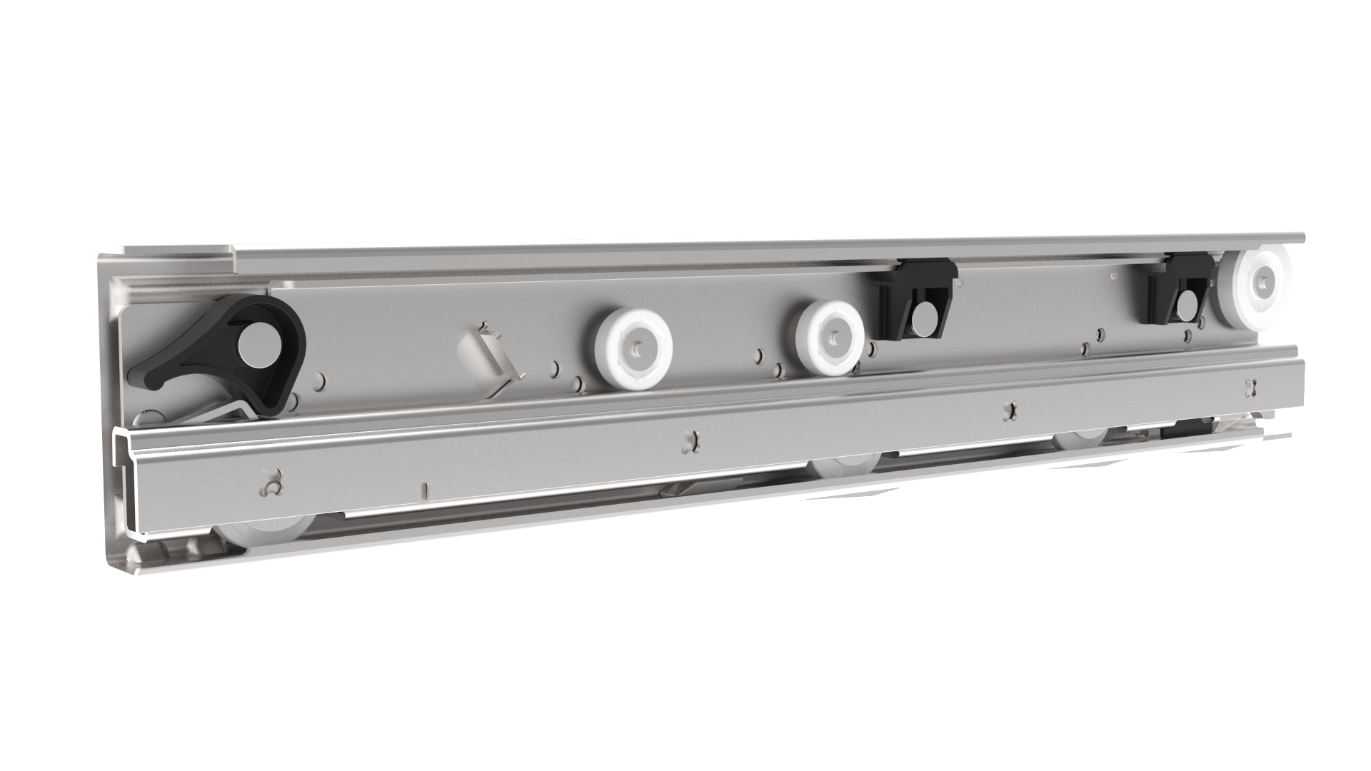 ST8210 Side Mount Roller Bearing Slide with Over Travel