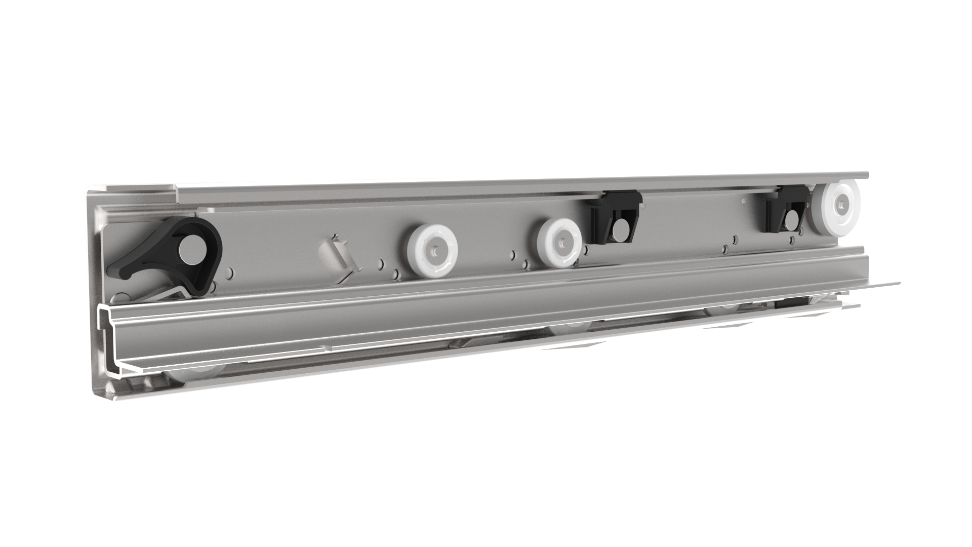 ST8211 Bottom Mount Roller Bearing Slide with Over Travel