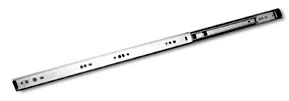 2601 – Full extension, low profile, loads up to 75 lbs. (34 kg) per pair, non-disconnect, hold-in detent.