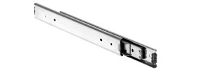 SS0330 – Full extension, stainless steel/corrosion resistant, loads up to 143 lbs. (65 kg) per pair, hold-in detent, non-disconnect.