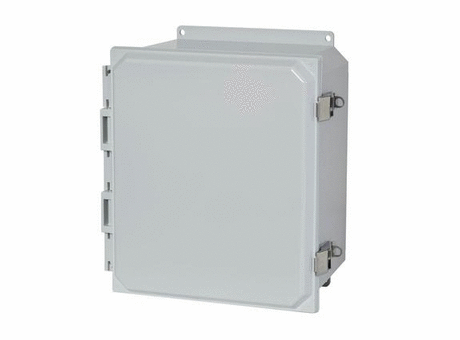 AMP Series – Polyline® JIC Size Junction Boxes: Metal Snap Latch Hinged Cover - Solid/Opaque