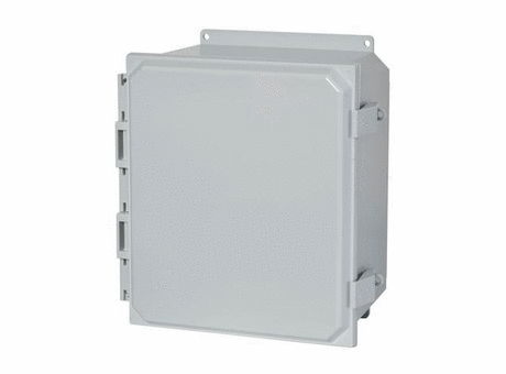 AMP Series – Polyline® JIC Size Junction Boxes: Nonmetal Snap Latch Hinged Cover - Solid/Opaque