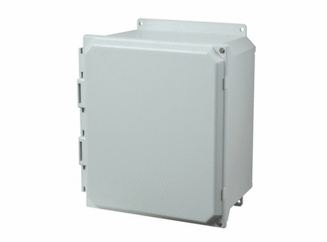 AMU Ultraline® Series Enclosures: Hinged Screw Cover - Solid/Opaque