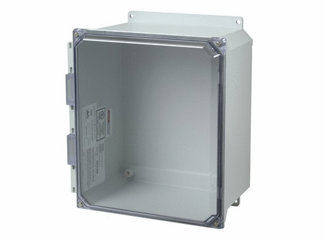 AMU Ultraline® Series Enclosures: Lift-Off Screw Cover - Clear Polycarbonate