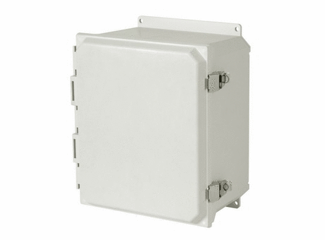 AMU Ultraline® Series Enclosures: Metal Snap Latch Hinged Cover - Solid/Opaque
