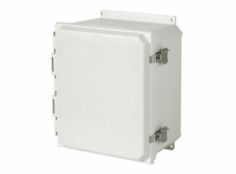 AMU Ultraline® Series Enclosures: Twist Latch Hinged Cover - Solid/Opaque