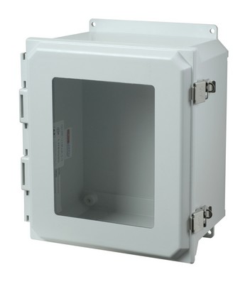 Metal Snap Latch Hinged Cover w/Window