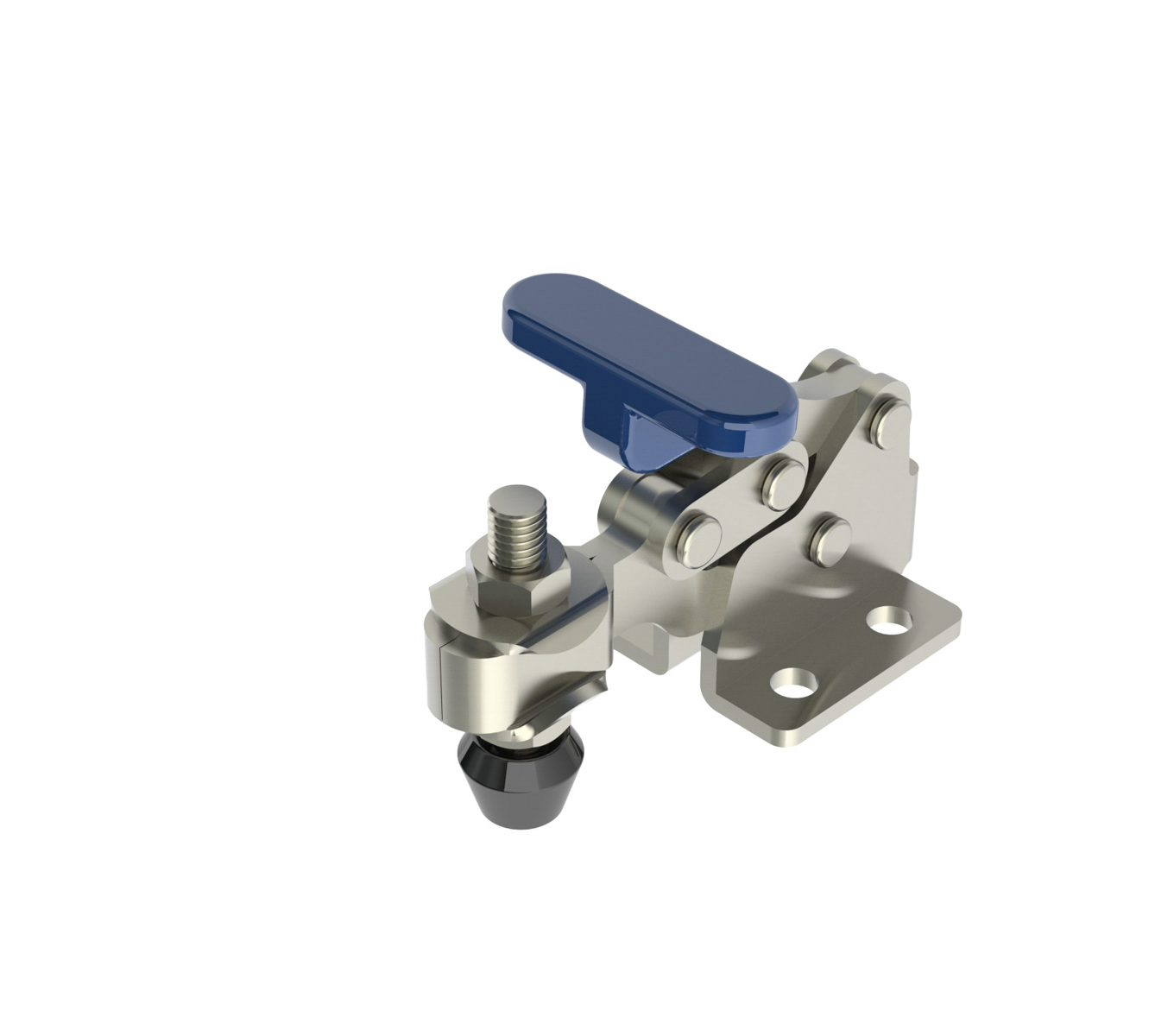 112 LB CAP T-Handle Horizontal Toggle Clamp with Flanged Base & Adjustable U-Bar