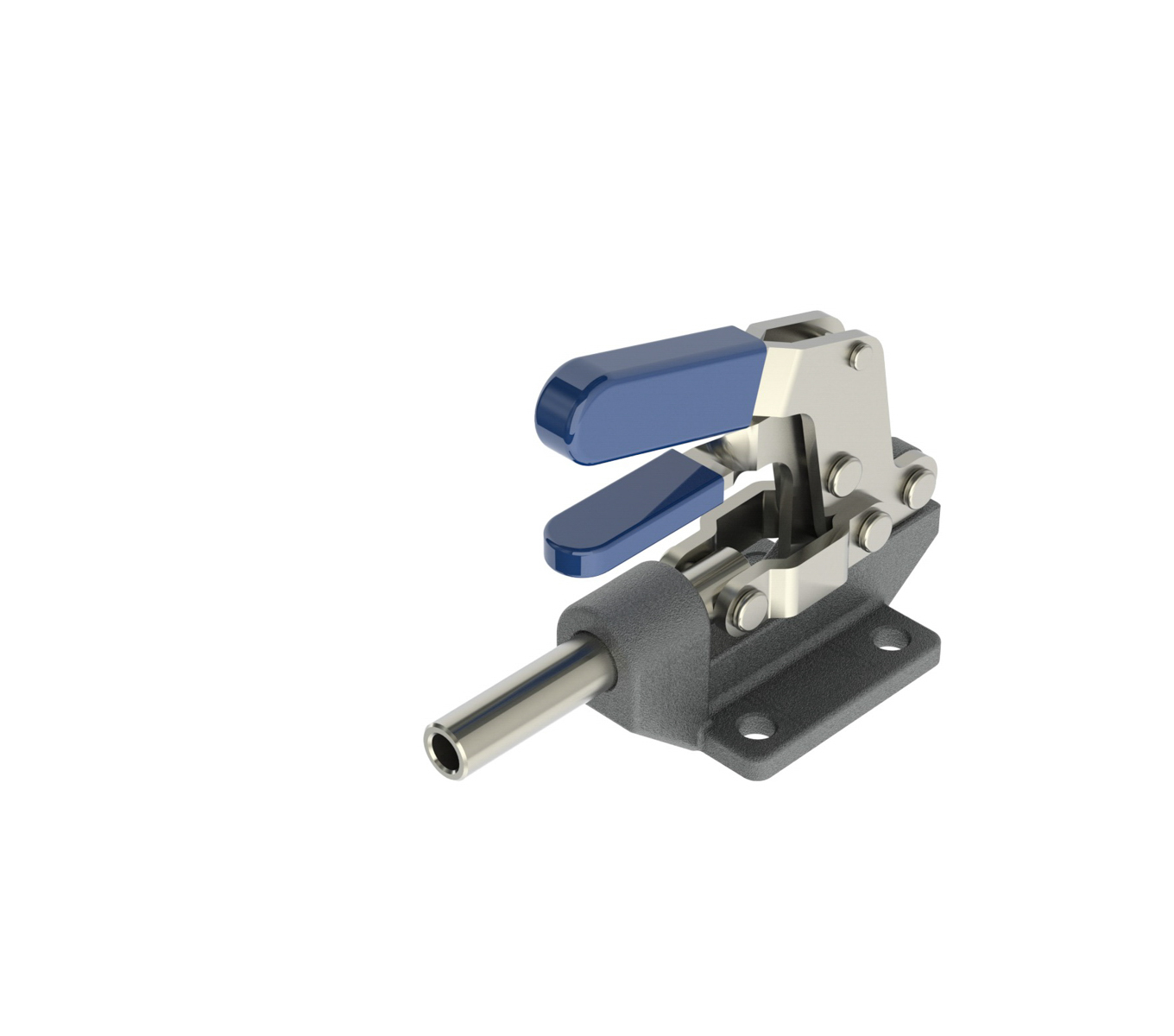 Straight Line Action Toggle Clamps with Additional Locking Mechanism