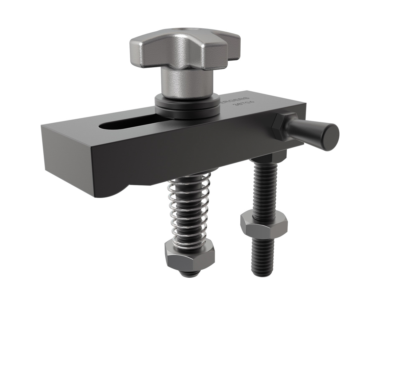 Knob Clamp Assemblies with Radius Nose Strap