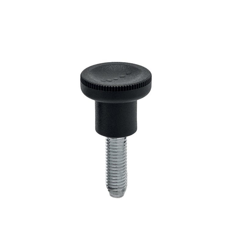 Plastic Ergostyle® Knurled Knobs with Stud by ELESA®