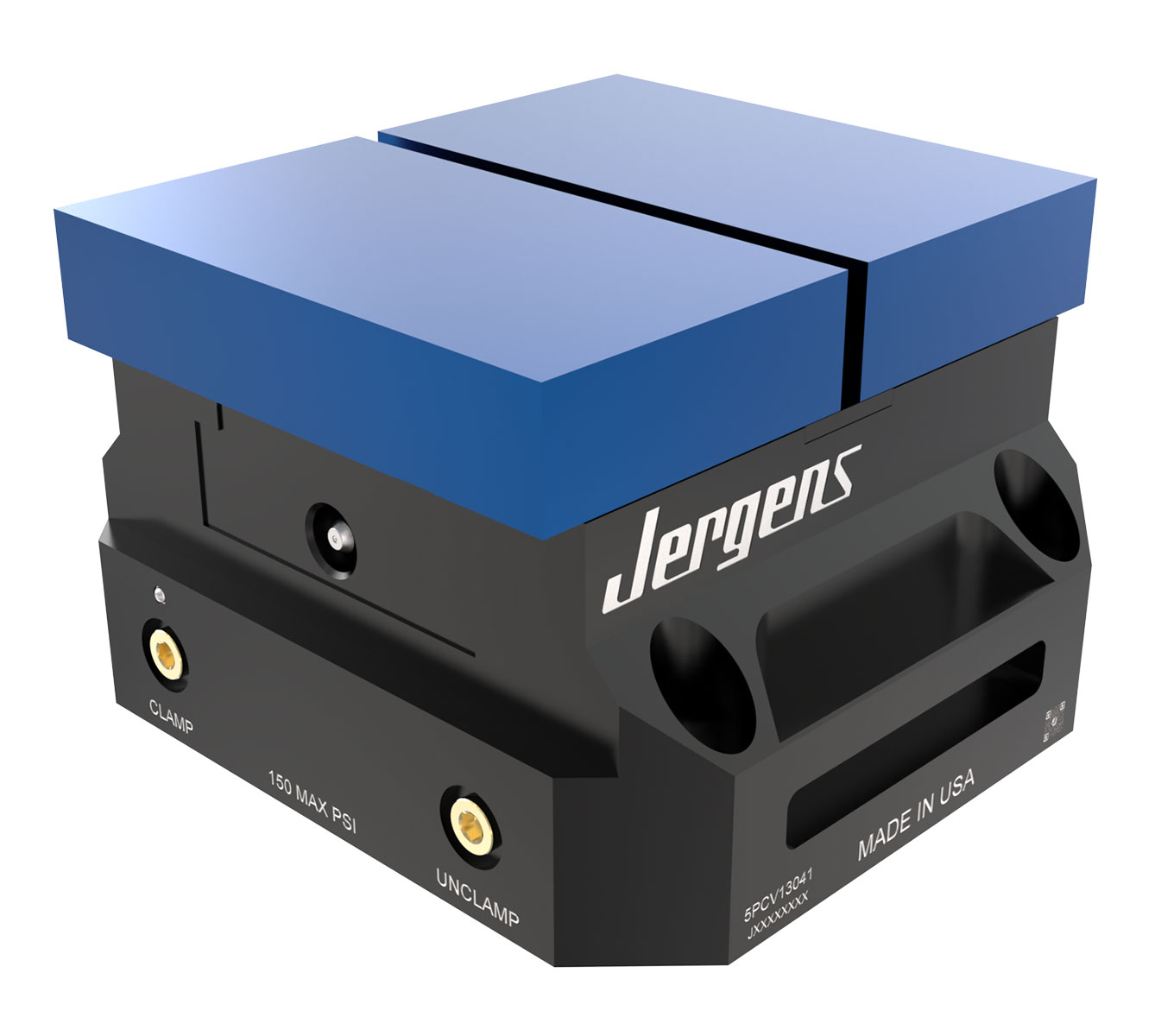 Pneumatic Self-Centering Vise With Aluminum Jaw