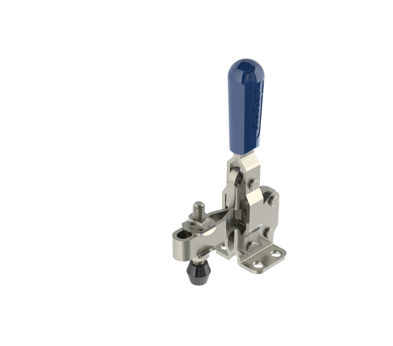 382 LB CAP Vertical Toggle Clamp with Flanged Base & Adjustable U-Bar