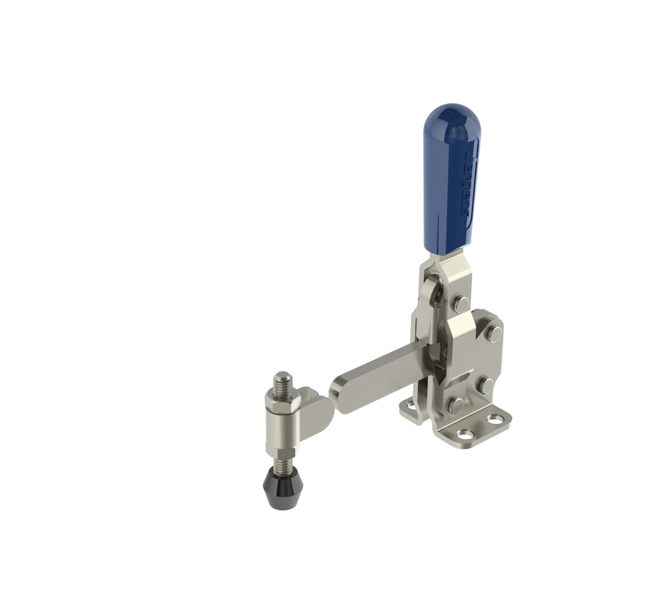472 LB CAP Vertical Toggle Clamp with Flanged Base & Solid Arm