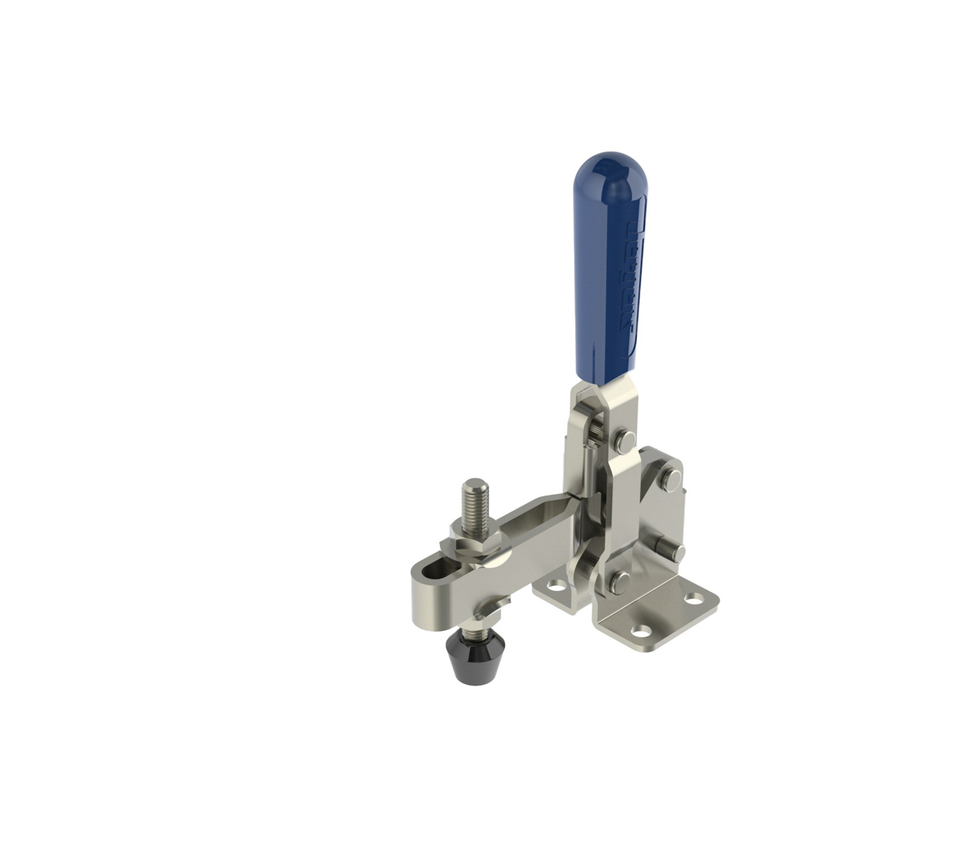 600 LB CAP Vertical Toggle Clamp with Flanged Base & Adjustable U-Bar