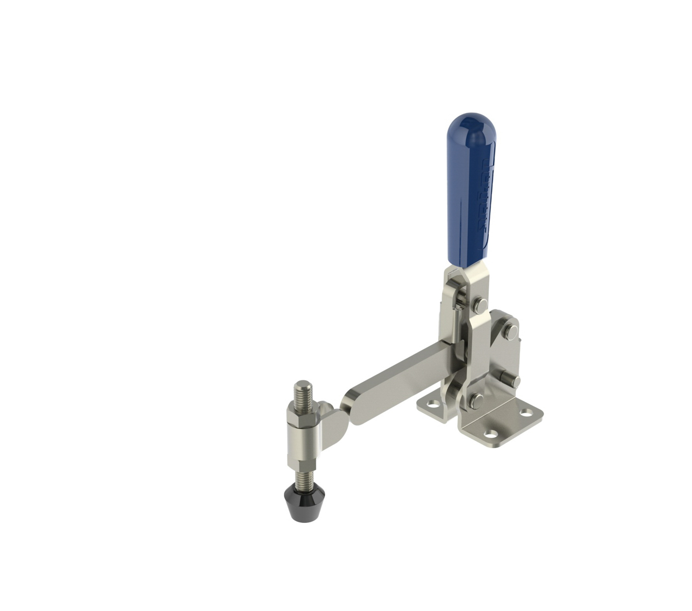 760 LB CAP Vertical Toggle Clamp with Flanged Base & Solid Arm