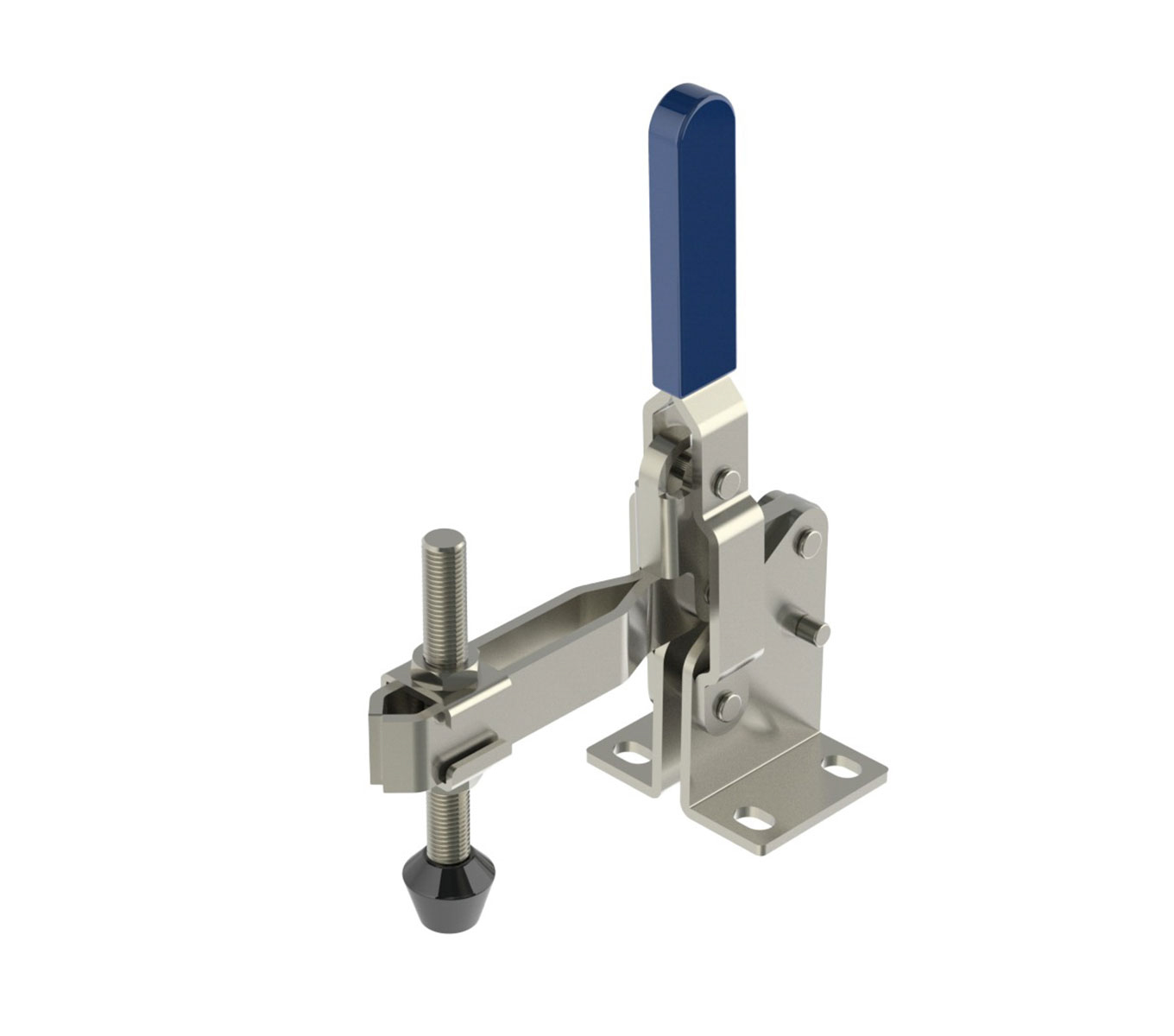 1200 LB CAP Vertical Toggle Clamp with Flanged Base & Adjustable U-Bar