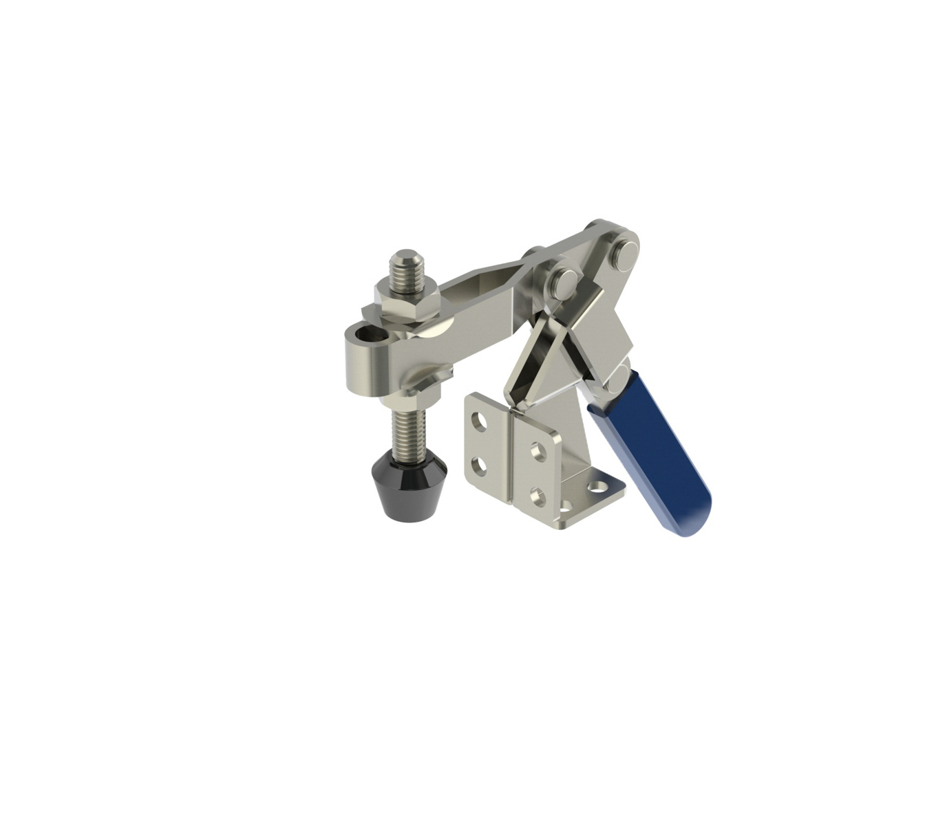 382 LB CAP Vertical Toggle Clamp with Dual Flanged Base & Adjustable U-Bar