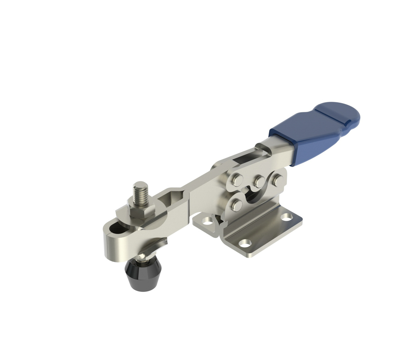 225 LB CAP Horizontal Toggle Clamp with Flanged Base & Adjustable U-Bar