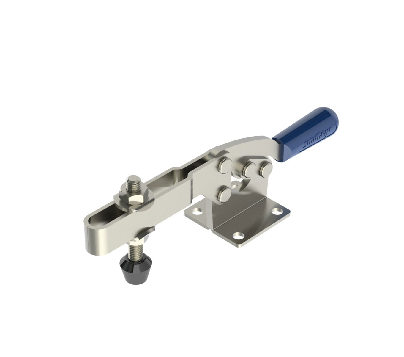 760 LB CAP Horizontal Toggle Clamp with Flanged Base & Adjustable U-Bar