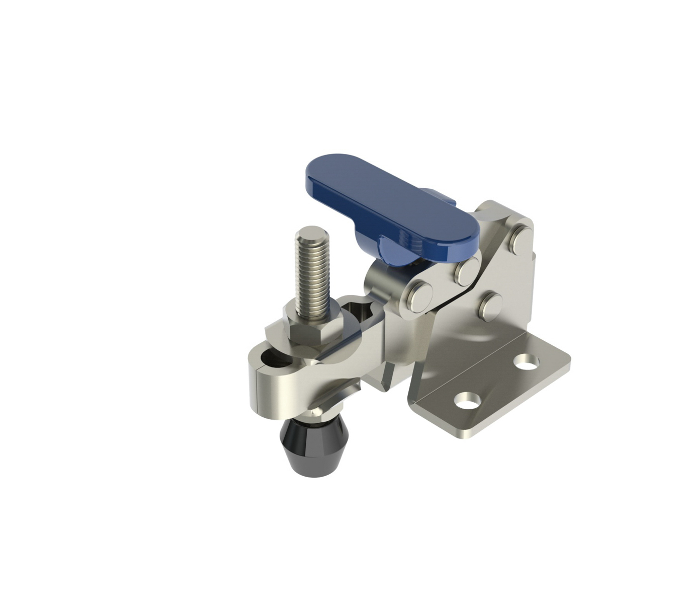 310 LB CAP T-Handle Horizontal Toggle Clamp with Flanged Base & Adjustable U-Bar