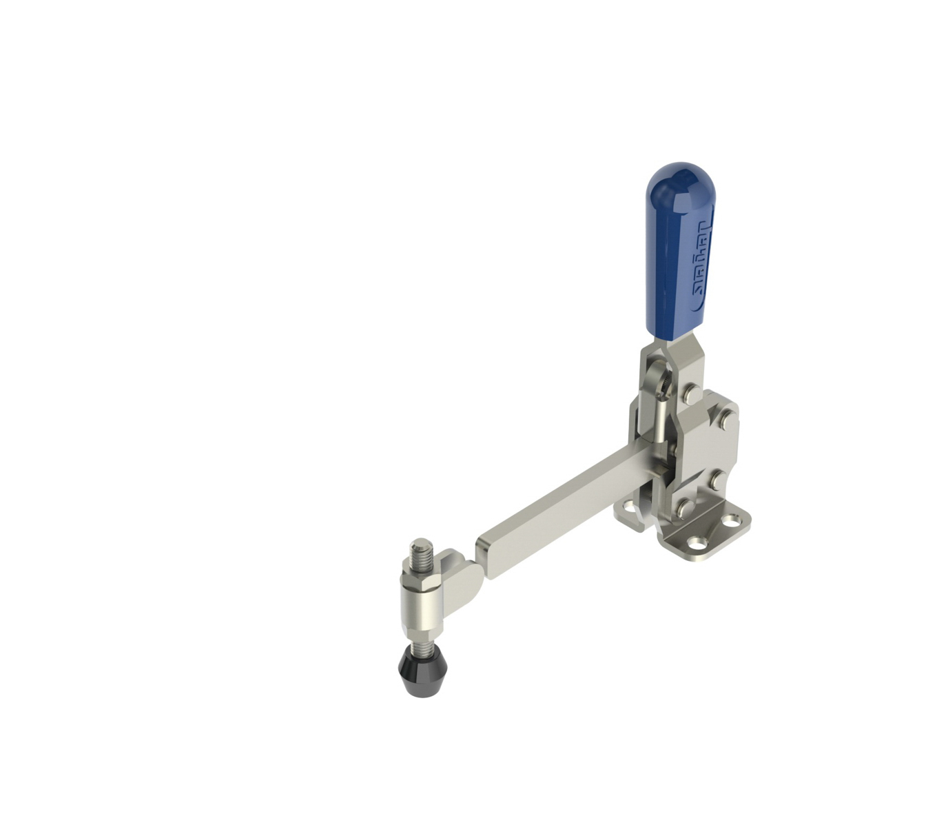450 LB CAP Vertical Toggle Clamp with Flanged Base & Solid Arm