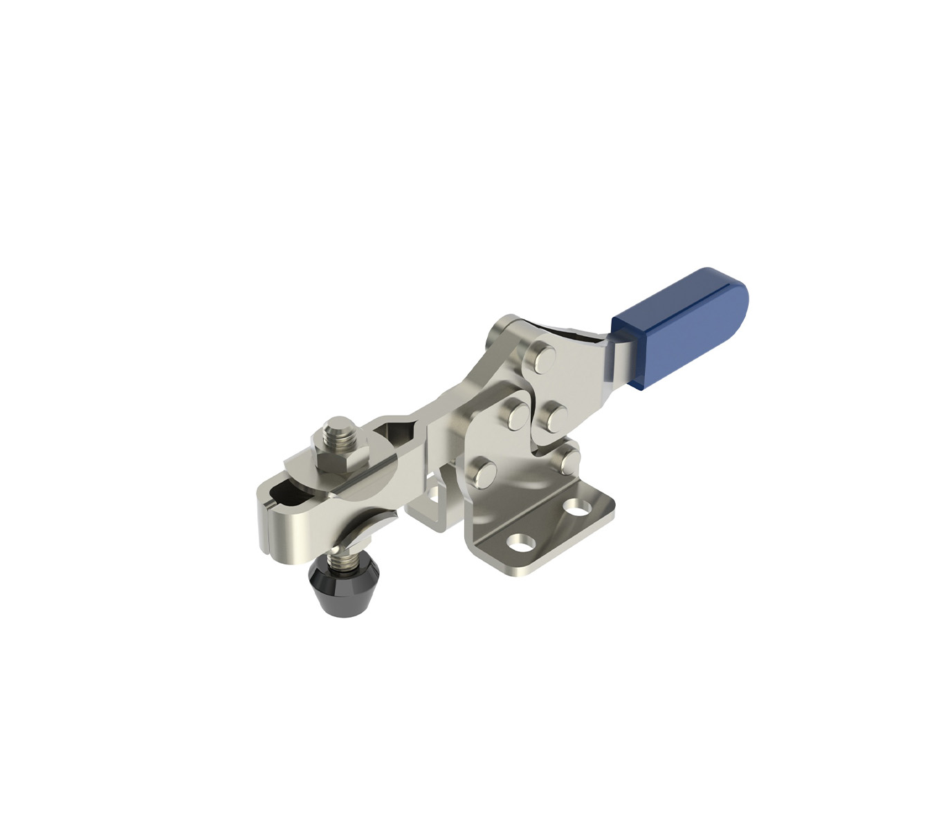 160 LB CAP Horizontal Toggle Clamp with Flanged Base & Adjustable U-Bar
